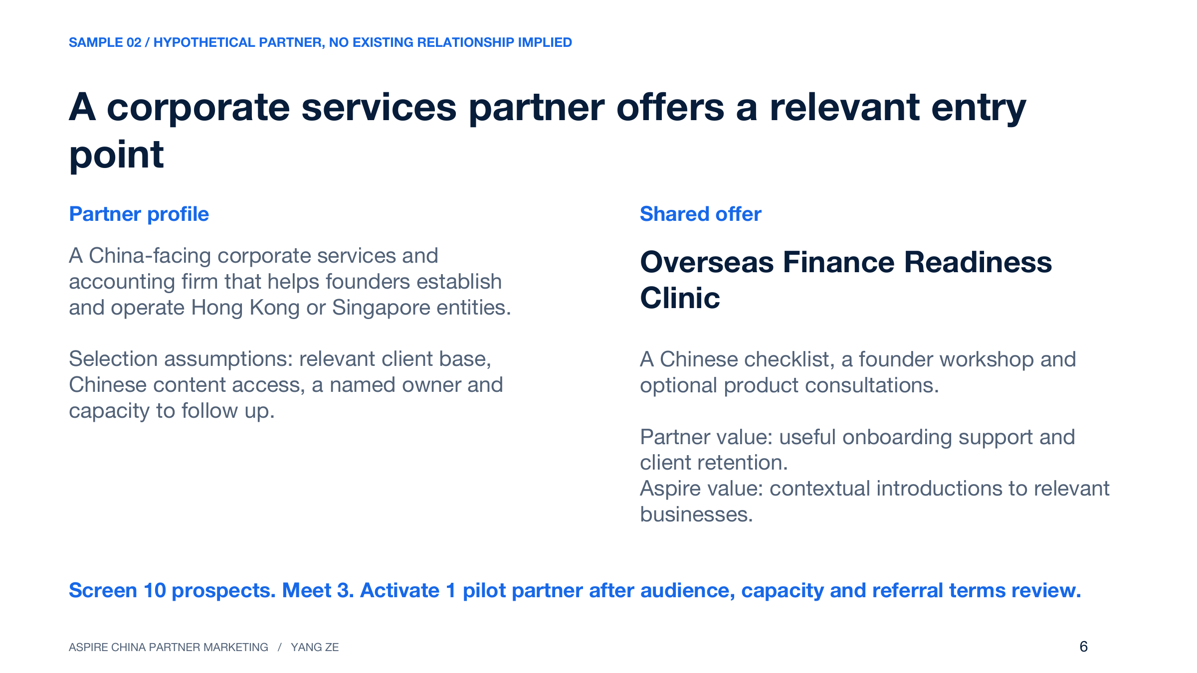 Page 6: A corporate services partner offers a relevant entry point. Full text is available below.
